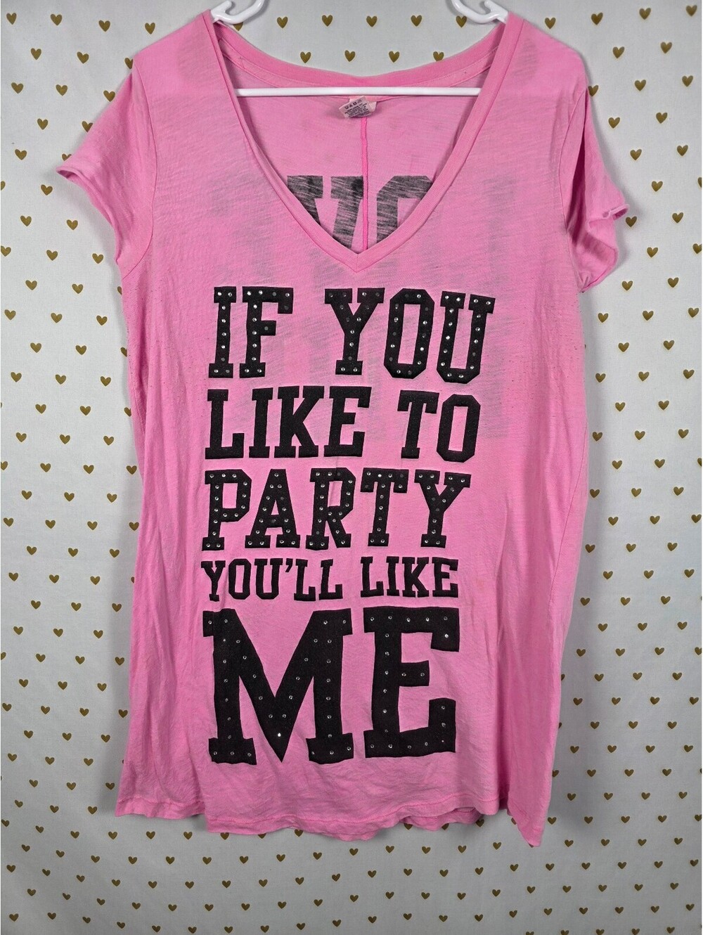 Victorias Secret PINK If you LIKE TO PARTY You'll LIKE ME Nightgown Y2k Vintage